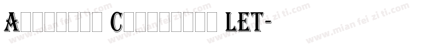 Algerian Condensed LET字体转换